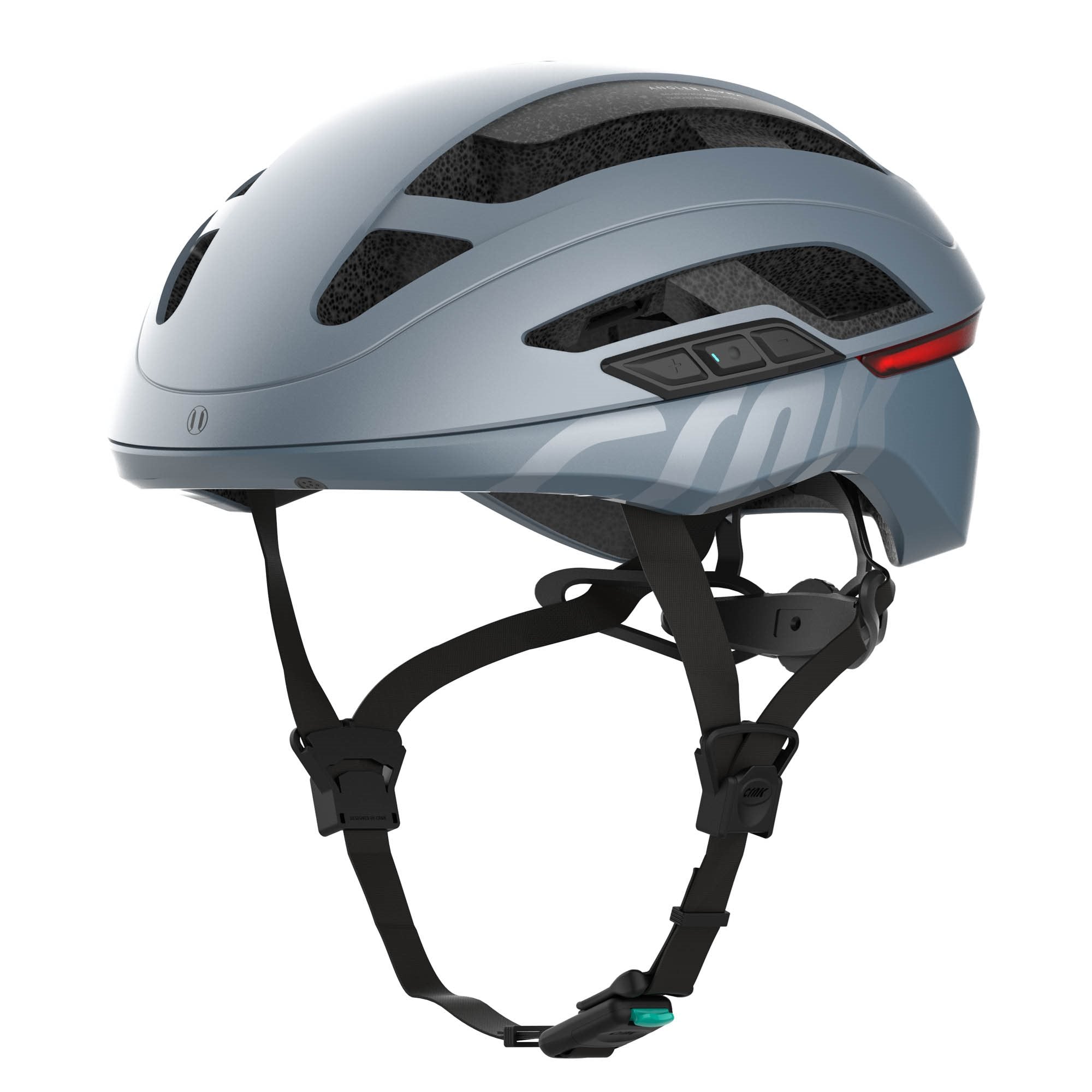 Angler Alpha Bluetooth Bike Helmet – LED Lighting – Turn Signal - Unisex – Matte Blue